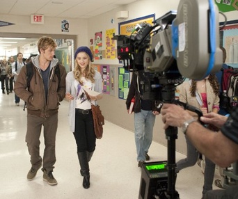 Sur le plateau du film I Am Number Four