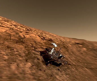 Scène du film À la conquête de Mars