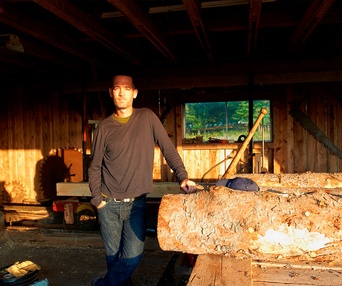 Sur le plateau du film Still Mine