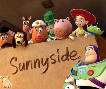 Une scène du film Toy Story 3