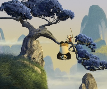 Scène du film Kung Fu Panda