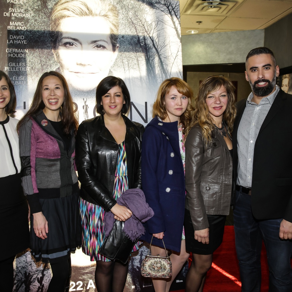 Sur le tapis rouge du film L'origine des espèces
