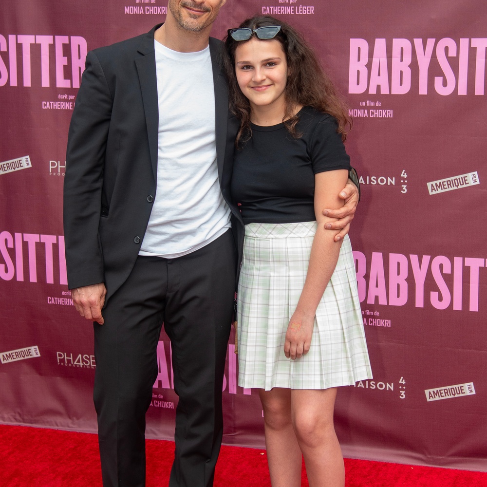 Sur le tapis rouge du film Babysitter