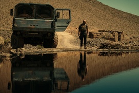 Une scène du film Le salaire de la peur