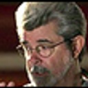 George Lucas et Hayden Christensen sur le plateau de Star War: Episode III - Revenge of the Sith
