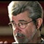 George Lucas et Hayden Christensen sur le plateau de Star War: Episode III - Revenge of the Sith