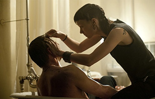 Une scène du film The Girl with the Dragon Tattoo