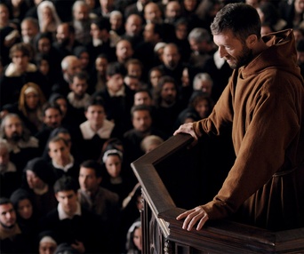 Une scène du film Le Moine