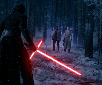 Une scène du film Star Wars: The Force Awakens
