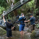 Sur le plateau du film Tropic Thunder