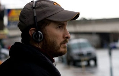 Darren Aronofsky sur le plateau du film The Wrestler