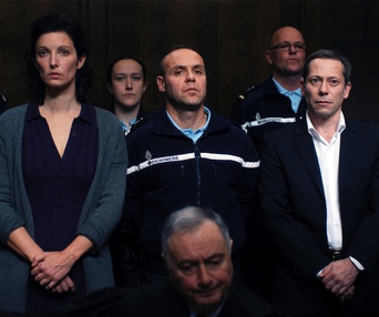 Une scène du film La chambre bleue