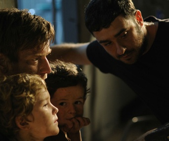 Sur le plateau du film The Impossible
