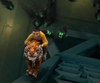 Une scène du film The Tiger's Apprentice
