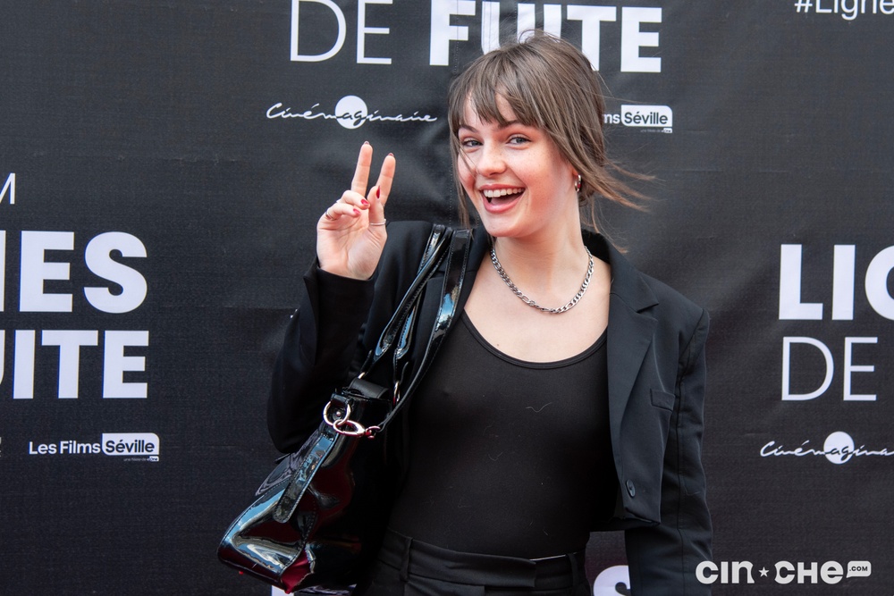 Sur le tapis rouge du film Lignes de fuite