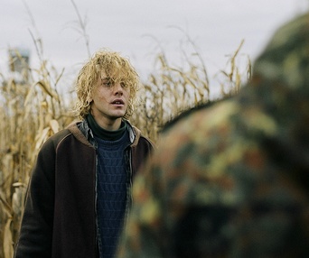 Une scène du film Tom à la ferme
