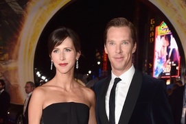 Sur le tapis rouge de Los Angeles du film Doctor Strange