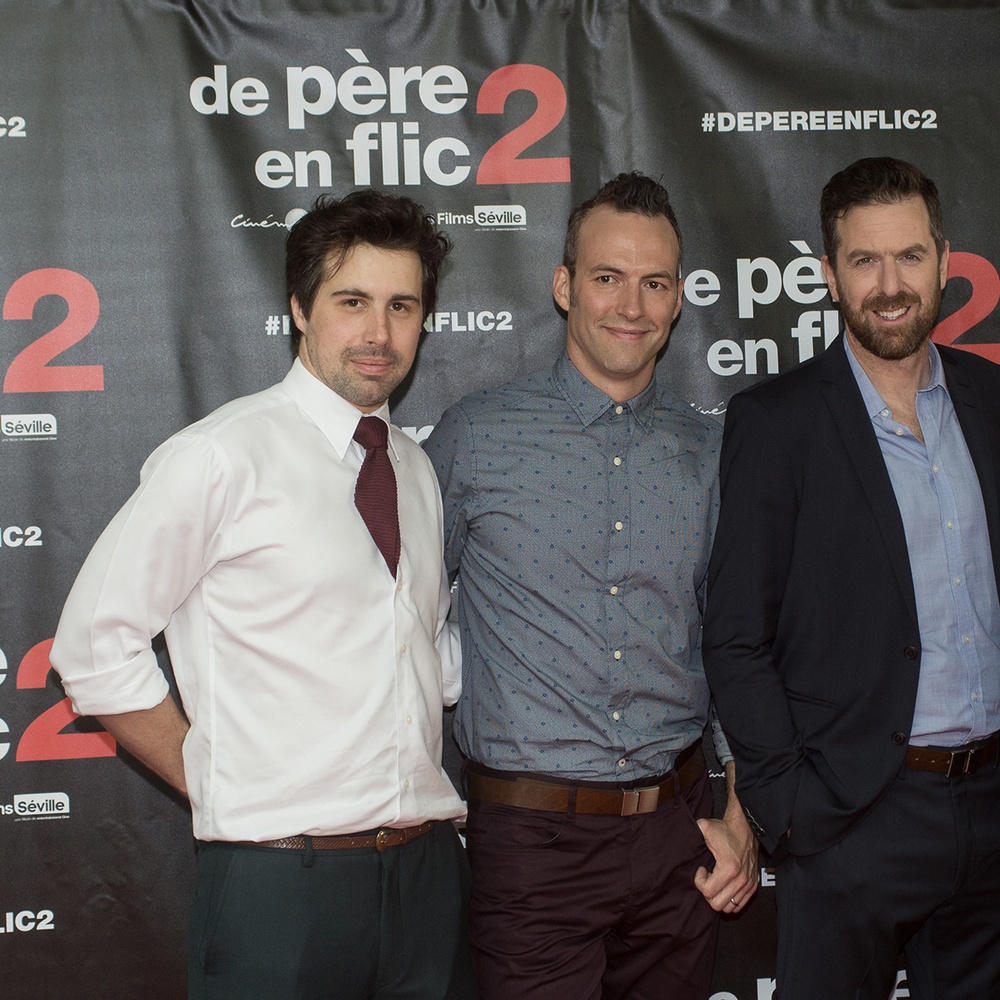 Sur le tapis rouge du film De père en flic 2