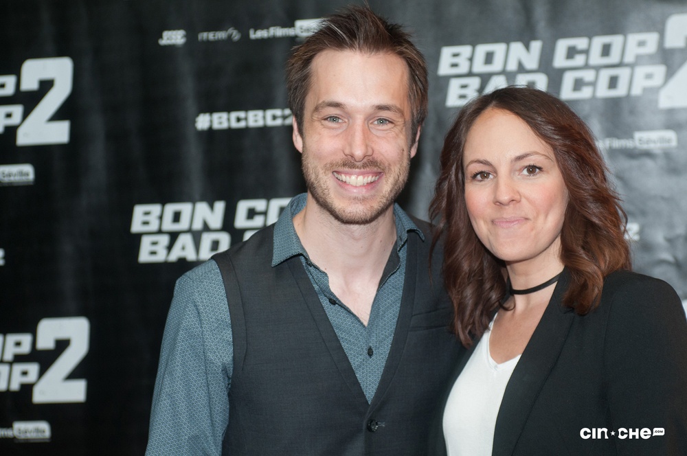 Sur le tapis rouge du film Bon Cop Bad Cop 2