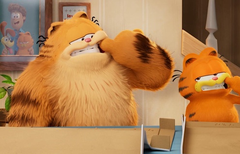 Une scène du film The Garfield Movie