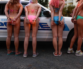 Une scène du film Spring Breakers
