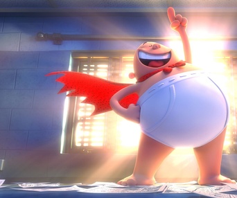 Une scène du film Captain Underpants
