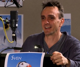 Sur le plateau du film Happy Feet Two