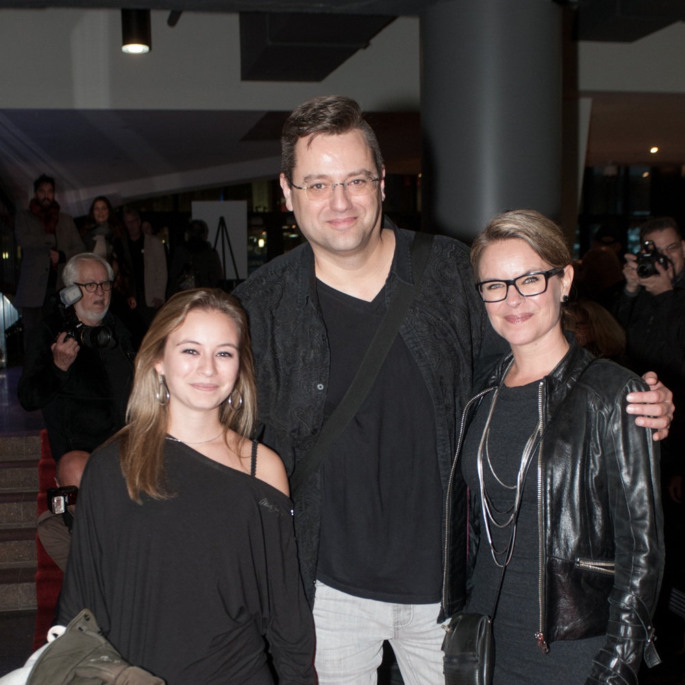 Sur le tapis rouge du film La guerre des tuques 3D