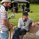 Brian Klugman et Lee Sternthal sur le plateau de The Words