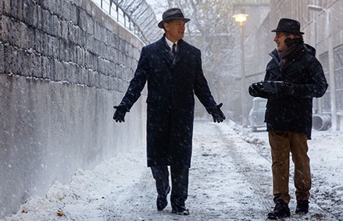 Durant le tournage de Bridge of Spies