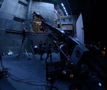 Sur le plateau du film The Wolverine
