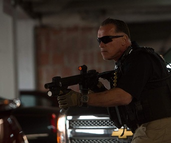 Une scène du film Sabotage