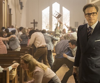 Une scène du film Kingmans: The Secret Service