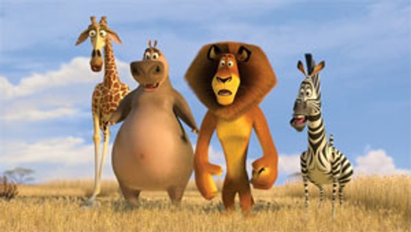 Une scène du film d'animation Madagascar 2