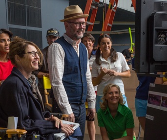 Une scène du film Battle of the Sexes