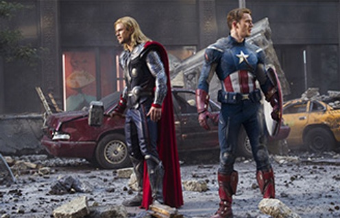 Une scène du film The Avengers