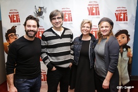 Sur le tapis rouge du film Nelly et Simon : Mission Yéti