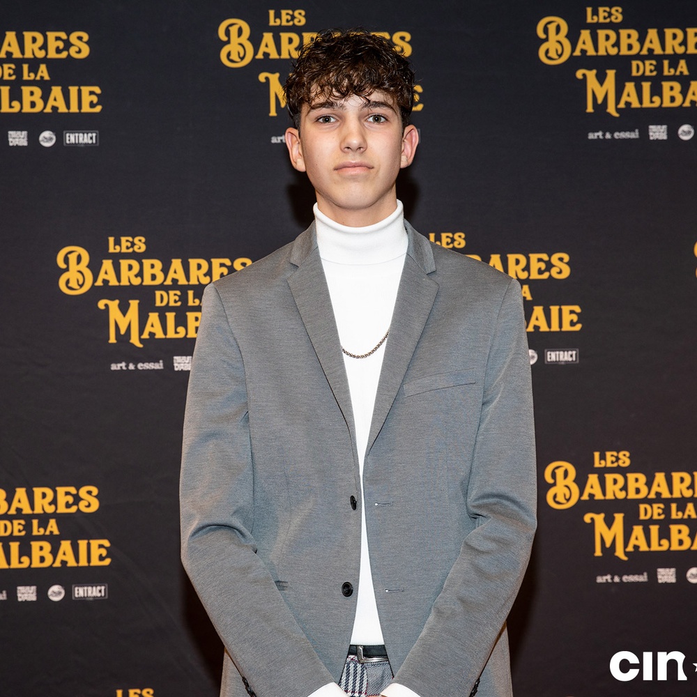 Sur le tapis rouge du film Les Barbares de La Malbaie