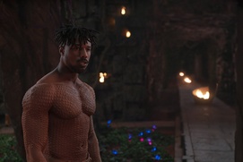 Une scène du film Black Panther Une scène du film Black Panther
