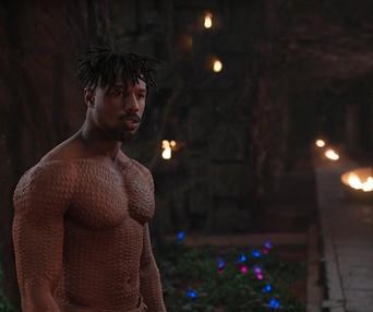 Une scène du film Black Panther