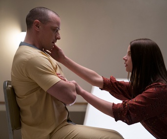 Une scène du film Glass