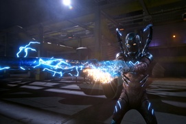 Une scène du film Blue Beetle