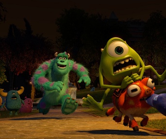 Une scène du film Monsters University