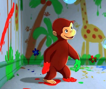 Scène du film George le petit curieux