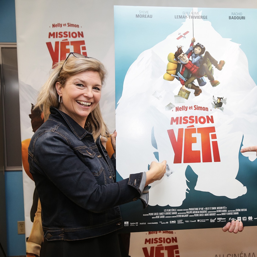 Sur le tapis rouge du film Nelly et Simon : Mission Yéti
