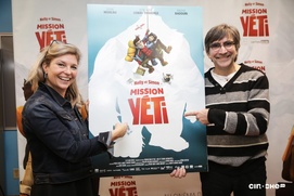 Sur le tapis rouge du film Nelly et Simon : Mission Yéti