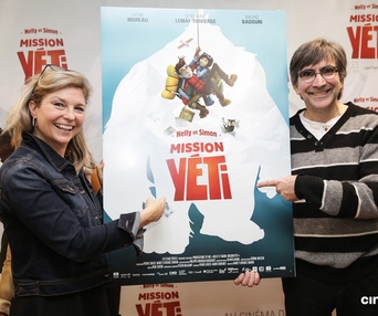Sur le tapis rouge du film Nelly et Simon : Mission Yéti