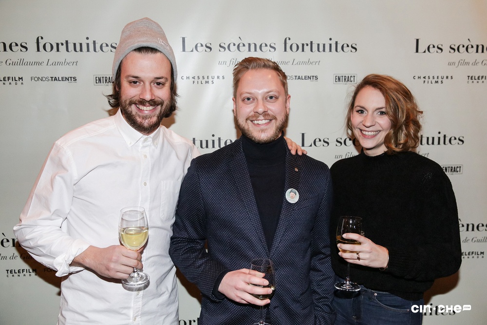 Sur le tapis rouge du film Les scènes fortuites