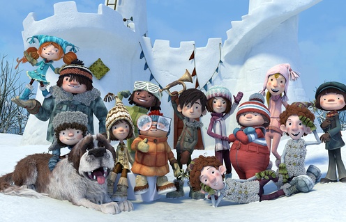 Une scène du film La guerre des tuques 3D