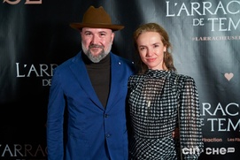 Sur le plateau du film L'arracheuse de temps